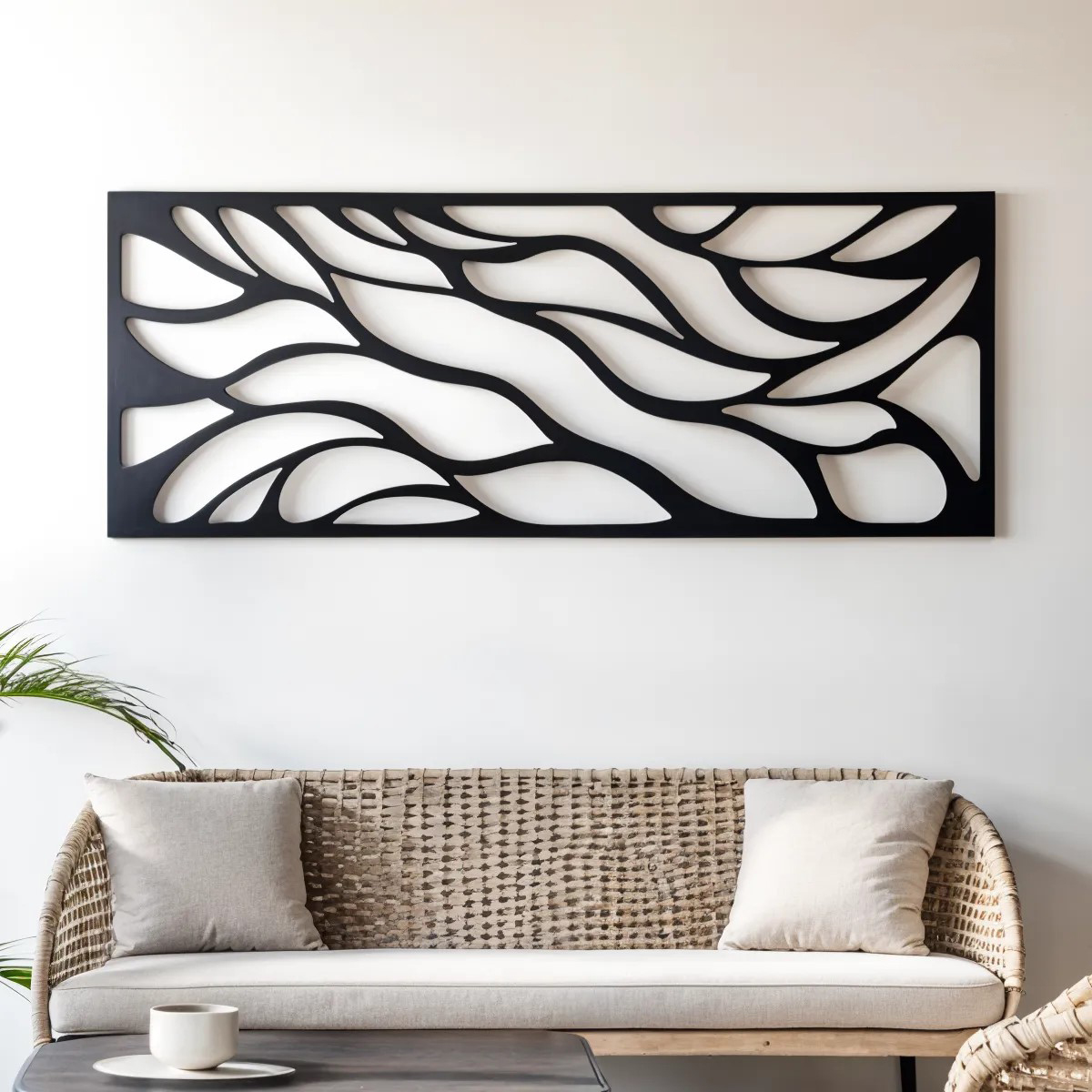 Abstract Tree-Metal Wall Art