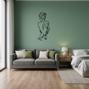 Floral Feminine-Metal Wall Art