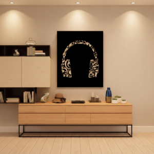 Headset Vibe-Metal Wall Art