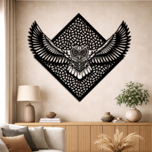 Owl-Metal Wall Art